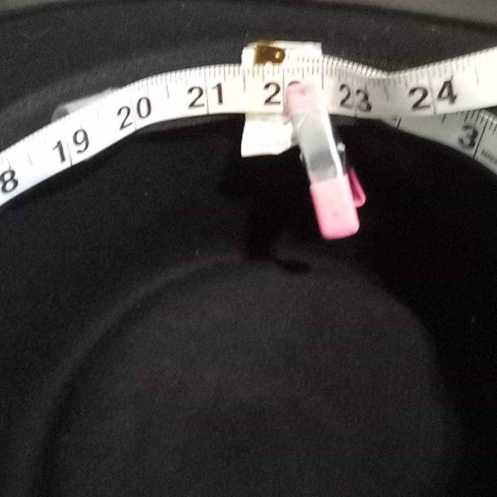 Wide Brim Wool Fedora With Metal Button Band Accent - Picture 14 of 16